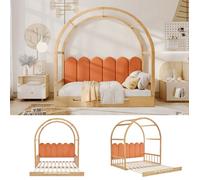 Feuille épaissie Structure de lit Lit de toit voûté extensible de haute qualité, lit coulissant, lit bébé, canapé - lit, lit doubl