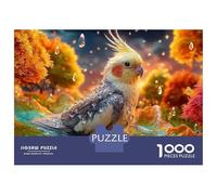 Feuille érable Puzzle 1000 Pièces Imprimerie HD Carton Épais Perroquet Passe-Temps 12 Ans Cadeau Original Pas De Bavures Couleurs Vives 38x26cm/1000pcs