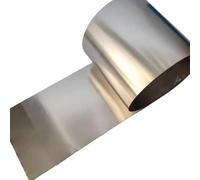 Feuille et tôle métallique - Bande de métal pur à 99,9% for expériences de modélisation mécanique, performances à basse température, longueur 1 m(0.01mmx150mm)