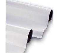 Feuille ferreuse Caoutchouc ferreux autocollante - BLANC MAT - 0,8mm x 50cm x 100cm - Plaques de caoutchouc ferreux adhésives - pour rendre magnet-compatibles (ferromagnétiques) panneaux ou murs