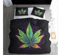 Feuille Housse de Couette 140x200 ThèMes PersonnaliséS 3 Piè Parure de Lit Microfibre avec Fermeture Éclair, Parure de Couette avec 2 Taie Oreillers 65x65cm K759