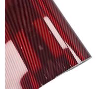 Feuille intérieure de voiture en fibre de carbone pour console centrale et rétroviseur en argent rouge noir | Changement de couleur brillant Film adhésif pour le revêtement complet des véhicules