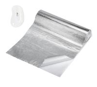 Feuille Isolante Autocollant Isolation, 30x500cm Thermique en Feuille Aluminium, Isolant Thermique Fibre de Verre Pare Chaleur Adhesif, Bouclier Thermique pour tuyau et utilisation Automatique