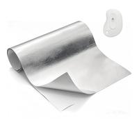 Feuille Isolante Autocollant Isolation Thermique en Feuille Aluminium, Isolant Thermique Fibre de Verre Pare Chaleur Adhesif Barrière Idéal pour Fenetre, Voiture, Radiateur, 30x300 cm