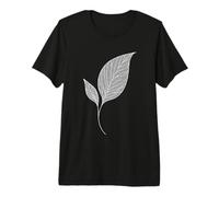 Feuille Linéaire Botaniste T-Shirt Haut de Gamme