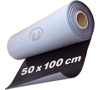 Feuille magnétique Caoutchouc aimanté adhesif - brun - 0,9mm x 50cm x 100cm - Aimant flexible - vendu au mètre - Avec ces feuilles magnétiques adhésives vous allez pouvoir créer vos propres magnets