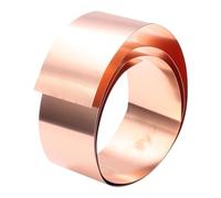 Feuille métallique en cuivre, Rouleau de feuille cuivre à 99,9% for travaux manuels, réparations électriques, mise la terre, 0,1-0,4 mm x 50 1000(0.3 X 50 X 1000mm)