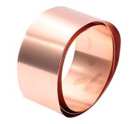 Feuille métallique en cuivre, Rouleau de feuille cuivre à 99,9% for travaux manuels, réparations électriques, mise la terre, 0,1-0,4 mm x 50 1000(0.4 X 50 X 1000mm)