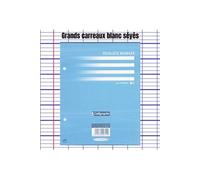 - Feuille Mobile Blanche 17x22 Seyes 90g - Sachet De 50