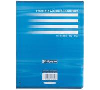 Feuille Mobile Bleu 17x22 Seyes 80g - Sac De 50