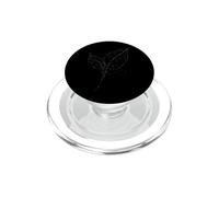 Feuille Noyer Line Art Botaniste PopSockets PopGrip pour MagSafe