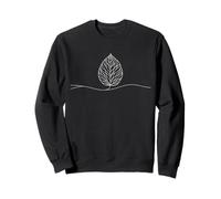 Feuille Noyer Line Art Naturaliste Sweatshirt