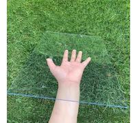 Feuille Plastique de Toiture, 1mm Plaque Polycarbonate pour Serre Jardin, Plexiglass Plaque Transparent, Panneaux en Fibre de Verre(60x200cm)