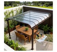 Feuille Plastique PC Transparente et Isolante, Protection Contre Pluie et Les UV pour Toiture Maison Jardin, Terrasses, Toits, Remplacement Panneaux Toiture(1.2x3m/3.94x9.84ft)