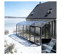 Feuille Plastique PC Transparente Isolante Imperméable, Revêtement de Toiture, Toiture Résistante aux UV Pluie, pour Terrasses, Toitures(0.6x12m/1.97x39.36ft)