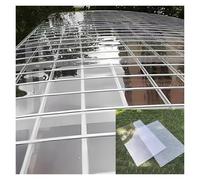 Feuille Plastique PC Transparente Isolante Imperméable, Revêtement de Toiture, Toiture Résistante aux UV Pluie, pour Terrasses, Toitures(0.8x4m/2.62x13.12ft)
