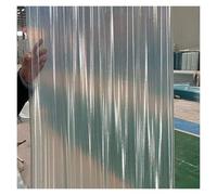 Feuille Plastique Transparente Plaques Ondulées Drainage Efficace Panneaux de Toiture Serres Garages(10pieces,0.9x0.5m/2.95x1.64ft)
