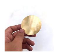 Feuille plate en laiton, plaque ronde, cercle, feuilles de laiton for gravure, artisanat, matières premières, tôle décorative, matériaux carrés (taille: 35mm x 1mm, 1pièce)(30mm x 6mm 1pc)