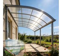 Feuille Polycarbonate 1-3mm, Facile à Couper, Plaque pour Serre, pour Jardin Garage Hangar Auvent, Feuille en Verre Acrylique Claire(1 * 6m*2mm/3.3 * 19.7ft*0.078in)