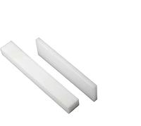 Feuille rectangulaire en nylon blanc - 1 mètre de long x 90 mm de large, épaisseur 2 à 10 mm - Idéale for l'usinage et la construction de modèles.(4mm)