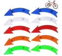 Feuille Réfléchissante pour Rayons De Vélo, 10 Pièces, Flèche De Vélo, Feuille Réfléchissante pour L'équitation De Nuit, Accessoires De Vélo, Décoration DIY