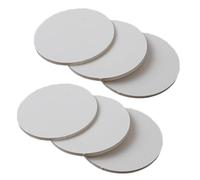 Feuille ronde ABS blanche 6 pièces 120 × 1Mm-120 5Mm, panneau circulaire en plastique adapté aux projets de bricolage et construction modèles(Thickness 1mm)