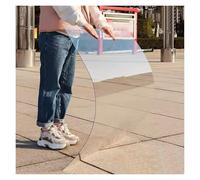 Feuille Roofing Polycarbonate Transparent Panneau Couverture D'éclairage Naturel Résistant au Gauchissement Plaques Toiture Allées Paysagères Piscines(0.6x13m)