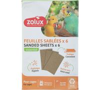Feuille sablée Zolux MM (x6) Marron 41x25 cm