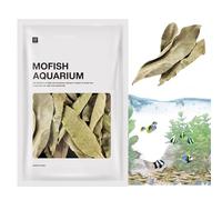 Feuille Séchée Pour Aquarium - Litière De Feuilles De Longane Au Repos Pour Poissons D'aquarium - Outil De Décoration Améliorant La Qualité De L'eau Pour Aquarium, Aquarium Et Autres Lieux