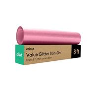 Feuille thermocollante pailletée Value Cricut - Rose - 25,4 cm x 243,8 cm