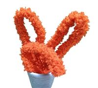 Feuille torsadée 1 m, bricolage artisanal, velours corail, tige chenille, cure-pipe for chien et chat mignon pour Créer Toutes Sortes Travaux Manuels(20 Orange Red,1pcs)