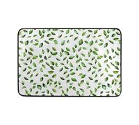 Feuille Verte Paillasson Résistant Tapis De Porte Durable Paillasson Exterieur pour Accessoires Maison Intérieur Cuisine 40 X 60Cm