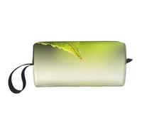 Feuille Verte se reflétant dans l'eau de la rivière, Trousse de Maquillage Trousse à cosmétiques Trousse de Toilette de Voyage Portable Pochette de Maquillage