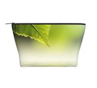 Feuille Verte se reflétant dans l'eau de la rivière, Trousse de Toilette Trousse de Maquillage Sac à cosmétiques Trousse de Toilette de Voyage Portable