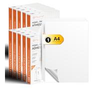 Feuilles A4 d'Étiquettes Adhésives Blanches, Créez vos Autocollants Personnalisés toute Surface, Papier A4 Adhésif Sécurisé, Étiquette Adhésive à Imprimer - Ofituria (1 par feuille, 2000 feuilles)