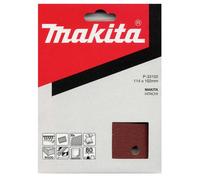 Makita Accessoires feuille abrasive 102x114 mm Grain 80 RED 10 pcs.