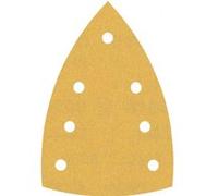 Feuilles abrasives BOSCH delta bois peinture Expert C470 - 100x150 mm - 7 trous - Boite de 10 pièces - Grain 120 - 2608901117 Noir G