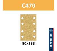 Bosch Accessories EXPERT C470 2608900882 Papier abrasif pour ponceuse vibrante perforé Grain 180 (L x l) 133 mm x 80 mm 10 pc(s)