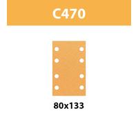 Feuilles abrasives C470 80x133 Best for Wood and Paint BOSCH