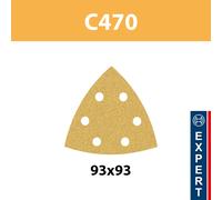 BOSCH EXPERT papier de verre C470, P240, 93x93mm 5 pièces 2608900829