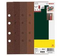 Bosch Accessories 2607019499 Feuilles abrasives pour Ponceuse vibrante Grain 60-240 93 x 230 mm Lot de 25