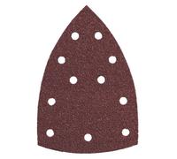Feuilles abrasives triangulaires - METABO - Lot de 10 - 100 x 150mm - Grain 40