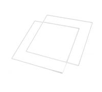Feuilles acryliques, feuille de plastique d'une épaisseur de 0.059 pouces, acrylique Opaque for projet d'affichage de bricolage(300mm*300mm*1.5mm(2pcs))