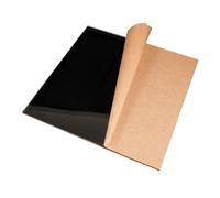 Feuilles acryliques noires réfléchissantes de 20 mm d'épaisseur for projets de bricolage, enseignes, peintures et présentoirs(15 * 20cm)