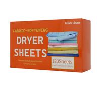 Feuilles Adoucissantes Sèche-Linge | 120 Feuilles Parfumées pour Lavage,Tablettes Adoucissantes Textiles - Pour Dortoir Appartement Salle de Bain Ménage Lessive Lave-Linge Sèche-Linge