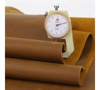 Feuilles artisanales en cuir, Cuir de vachette tanné végétal, 2 mm, style Crazy Horse, jaune-brun, plusieurs tailles disponibles for loisirs créatifs(20 square feet whole)