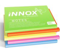 Feuilles Autocollantes Électrostatiques Pour Toutes Les Surfaces-Les Innovants Sticky Notes De Innox Sans Colle; Visualisez Et Remettez Vos Idées En Ordre: Multicolore,10x7 Cm,500 Feuilles