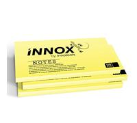 Feuilles autocollantes électrostatiques pour toutes les surfaces - les innovants Sticky Notes de INNOX sans colle; visualisez, déplacez et remettez vos idées en ordre: jaune, 10x7 cm, 300 feuilles