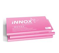 Feuilles autocollantes électrostatiques pour toutes les surfaces - les innovants Sticky Notes de INNOX sans colle; visualisez, déplacez et remettez vos idées en ordre: rose, 10x7 cm, 300 feuilles
