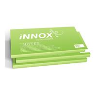Feuilles autocollantes électrostatiques pour toutes les surfaces - les innovants Sticky Notes de INNOX sans colle; visualisez, déplacez et remettez vos idées en ordre, vert, 10x7 cm, 300 feuilles